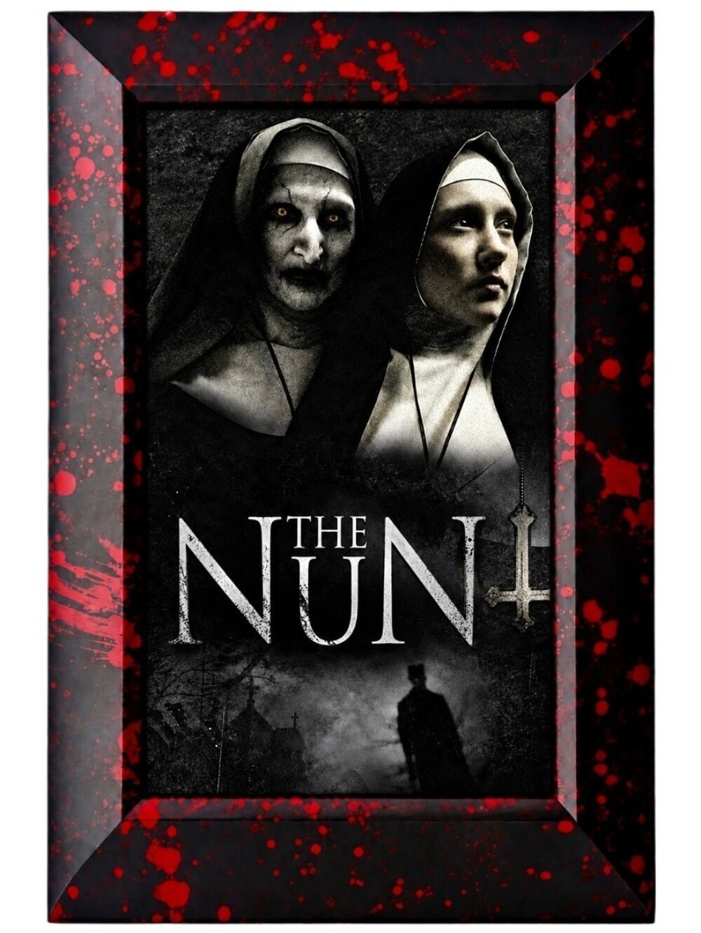 The Nun Thriller Horror Movie Haunted Nun Thriller Paranormal Bloody Framed Art